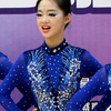 4K健美操比完赛初中生合影留念