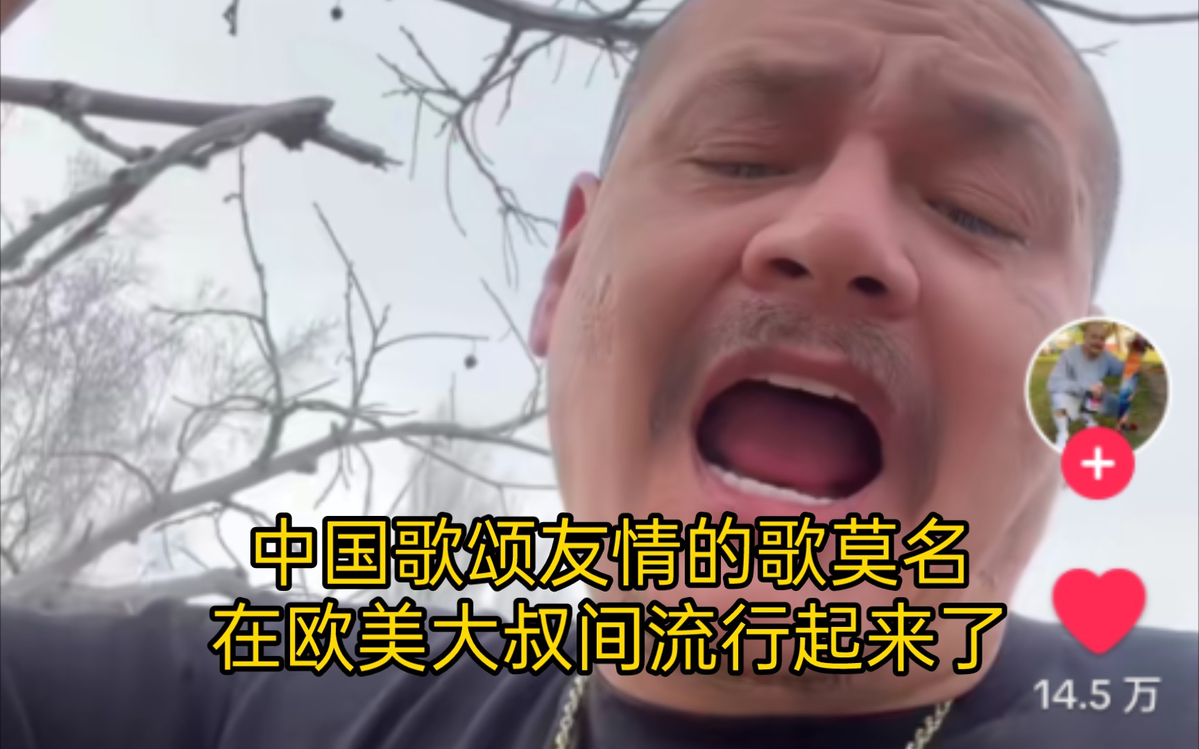 最近在TikTok上莫名火的中国友情歌，流行于欧美大叔间
