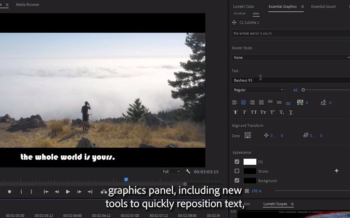 adobepremiere2021pr全新自动语音转文本功能