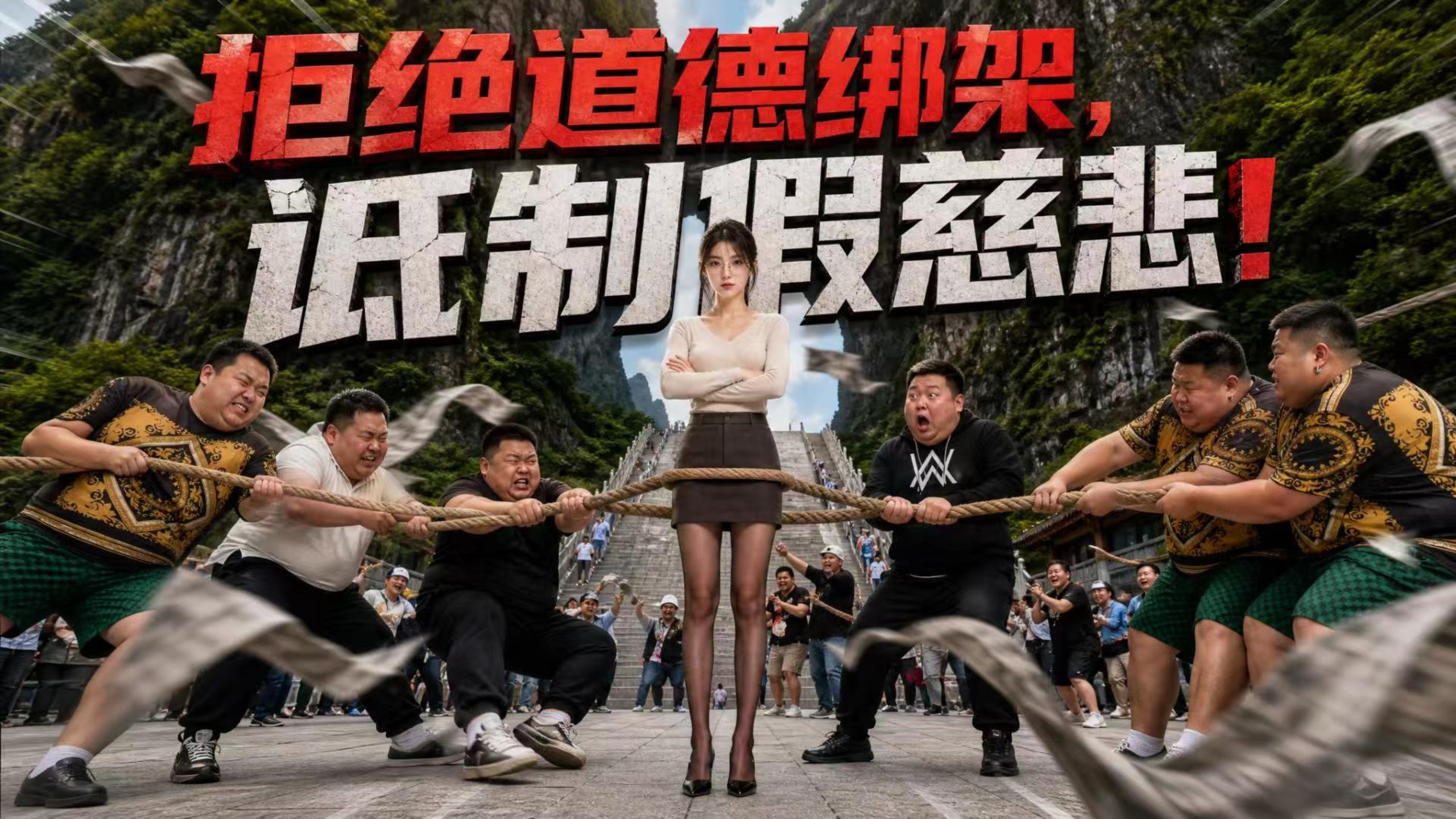 正义嘉豪2.0，拒绝道德绑架，抵制伪善行为！！