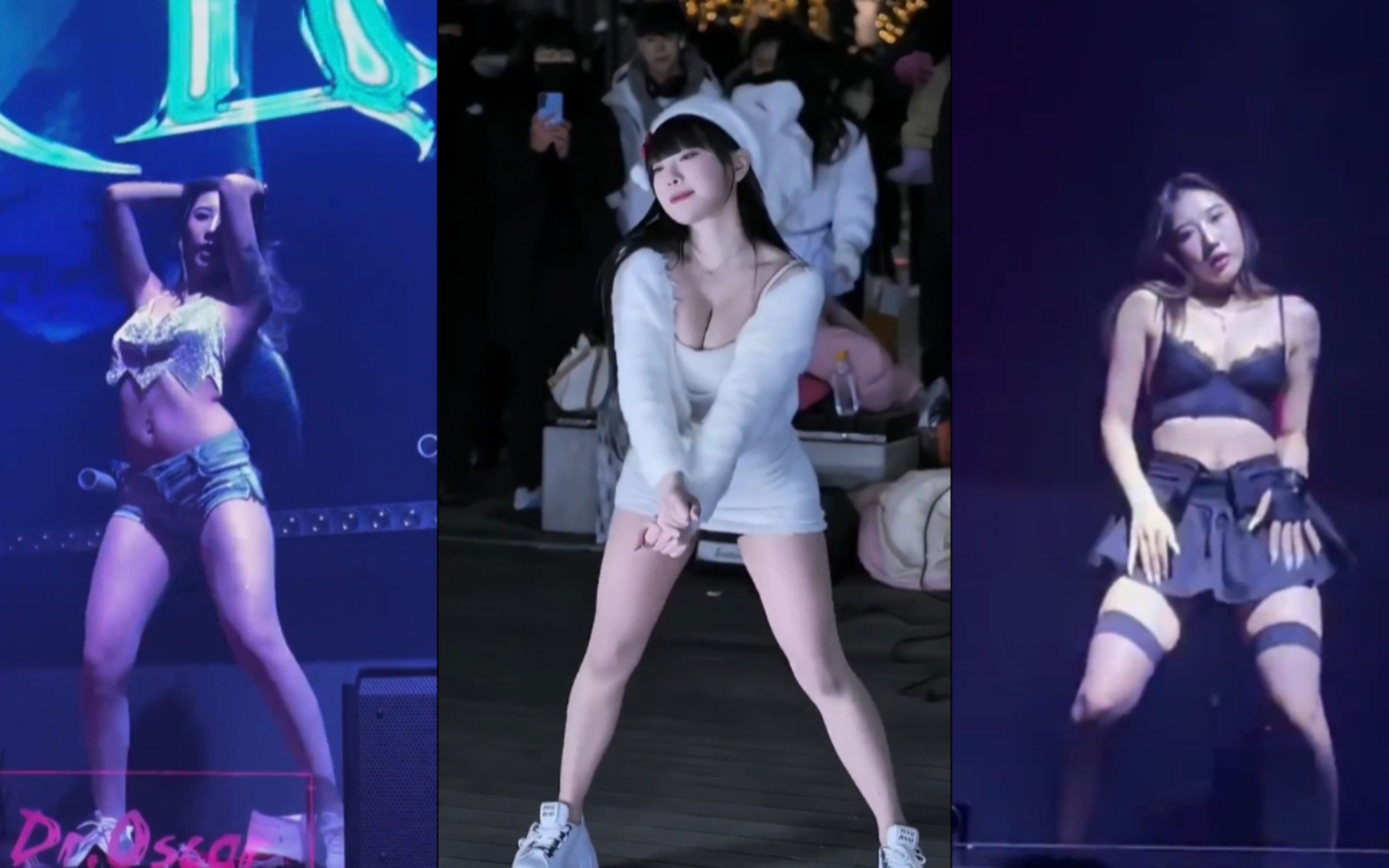 Which one of the three ladies looks good dancing?