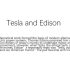 PTE RA 打卡第三天 Tesla and Edison