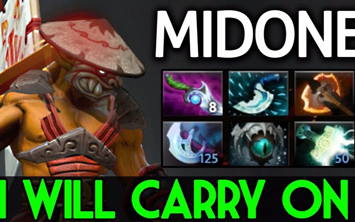 【dota】midone 狂战电锤剑圣的第一视角 [刷的根本停