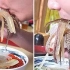 【 日本&韩国】活章鱼配蘸料吃还不是美滋滋的  Eating a whole live octopus in K