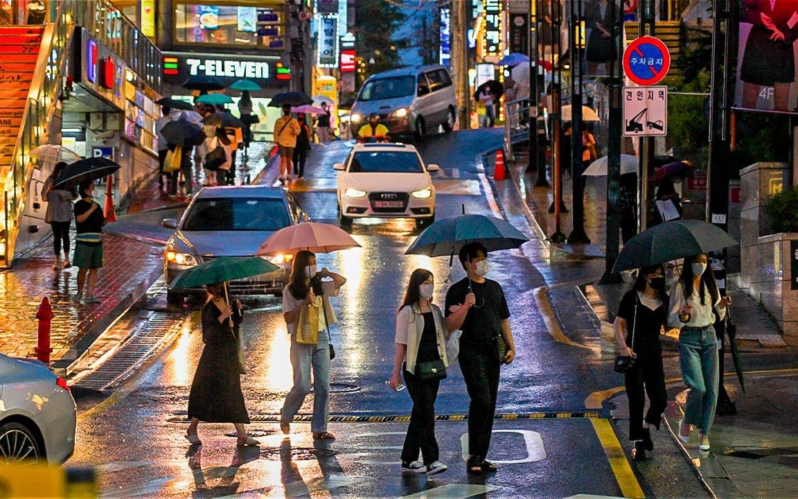 【Walking tour】首尔夜景 | 街头漫步 | 环境音 | Seoul Virtual Tour