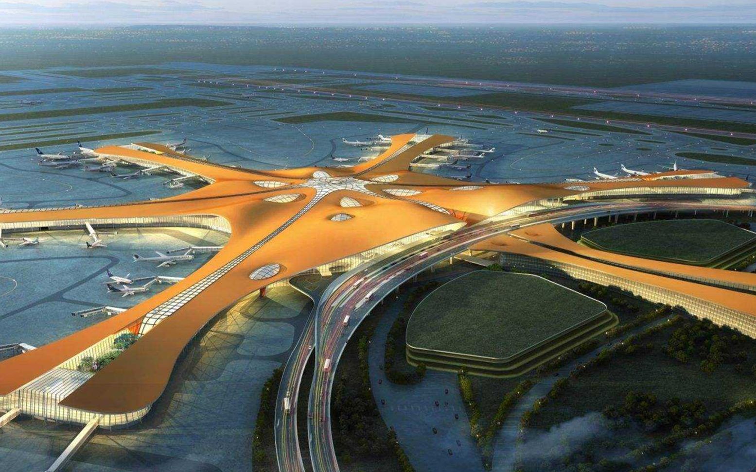 北京大兴国际机场今天竣工！100秒速览世界最大空港