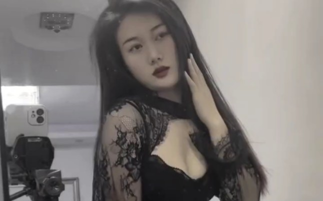 A beautiful woman walks the world.
