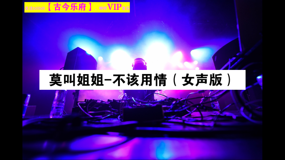 【无损音质】莫叫姐姐-不该用情（女声版）