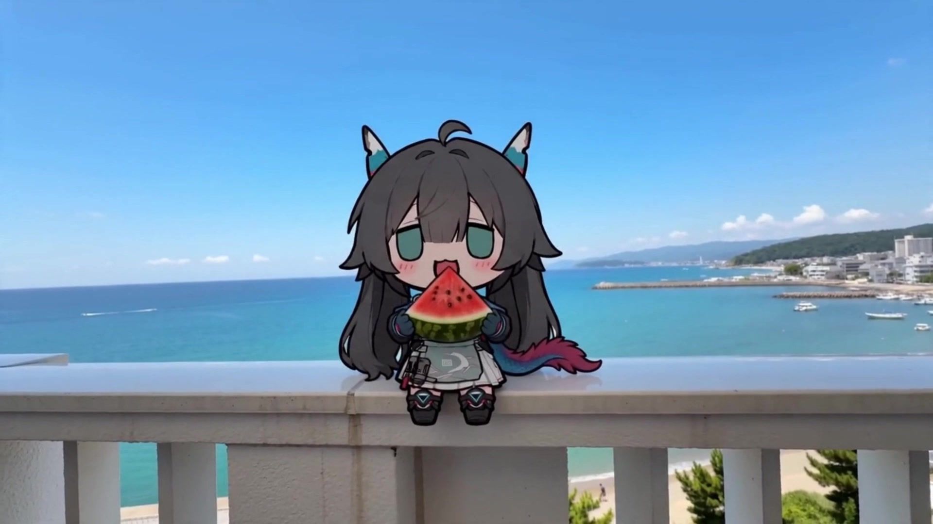 小傻龙：“人，我好喜欢夏天~”