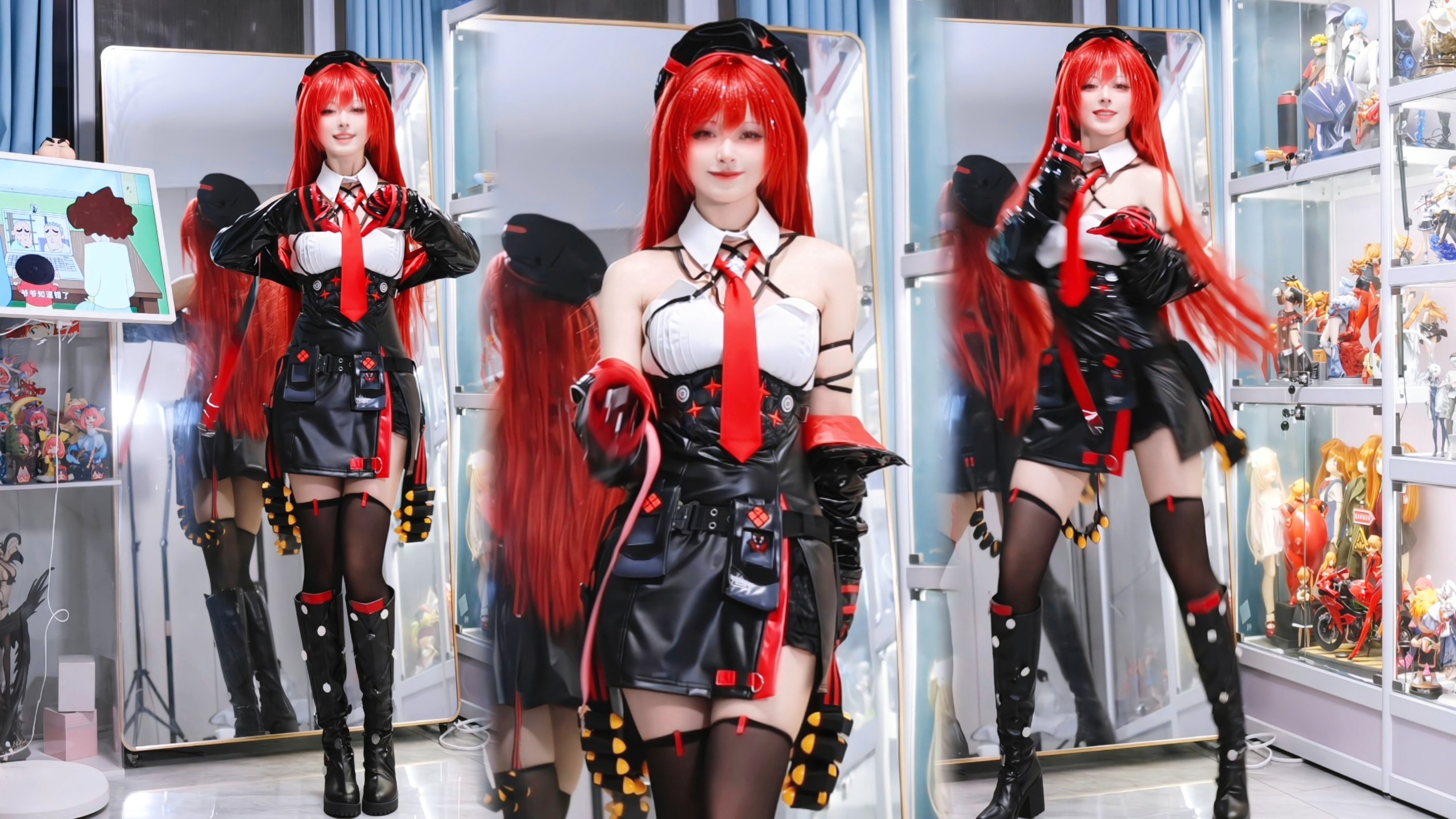 【温】❤️红发皮衣皮靴！主人级别！❤️依旧胜利女神女保安！拉毗小红帽