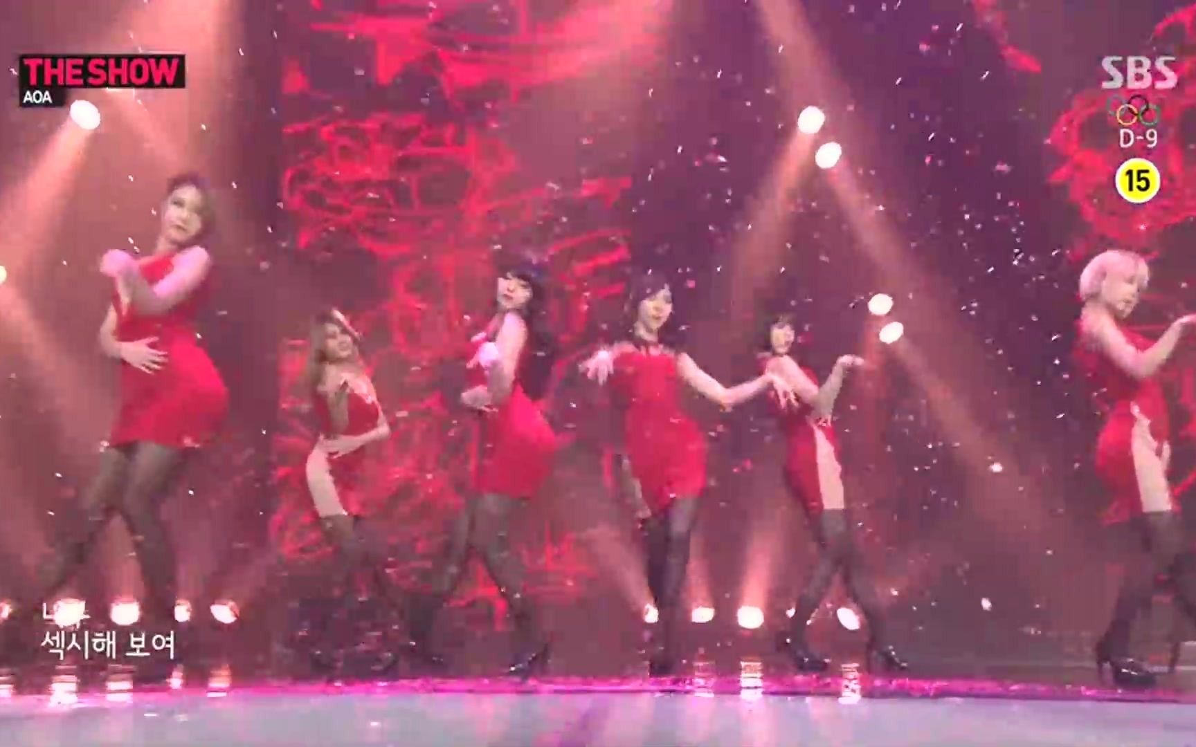 AOA节目现场开撩，一身红衣黑丝开跳《Miniskirt 》，观众：炸掉