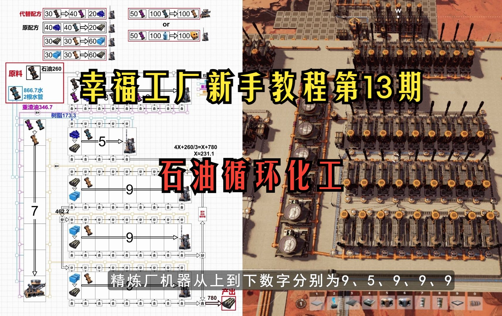 幸福工厂：新手教程第13期 石油循环化工