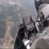 驾驶舱视角看美国空军F-16战斗机在行动中起飞和降落等日常训练