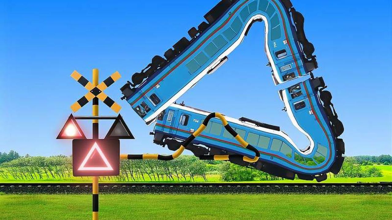 小火车真是多才多艺，根据红路灯的指示，变成各种形状