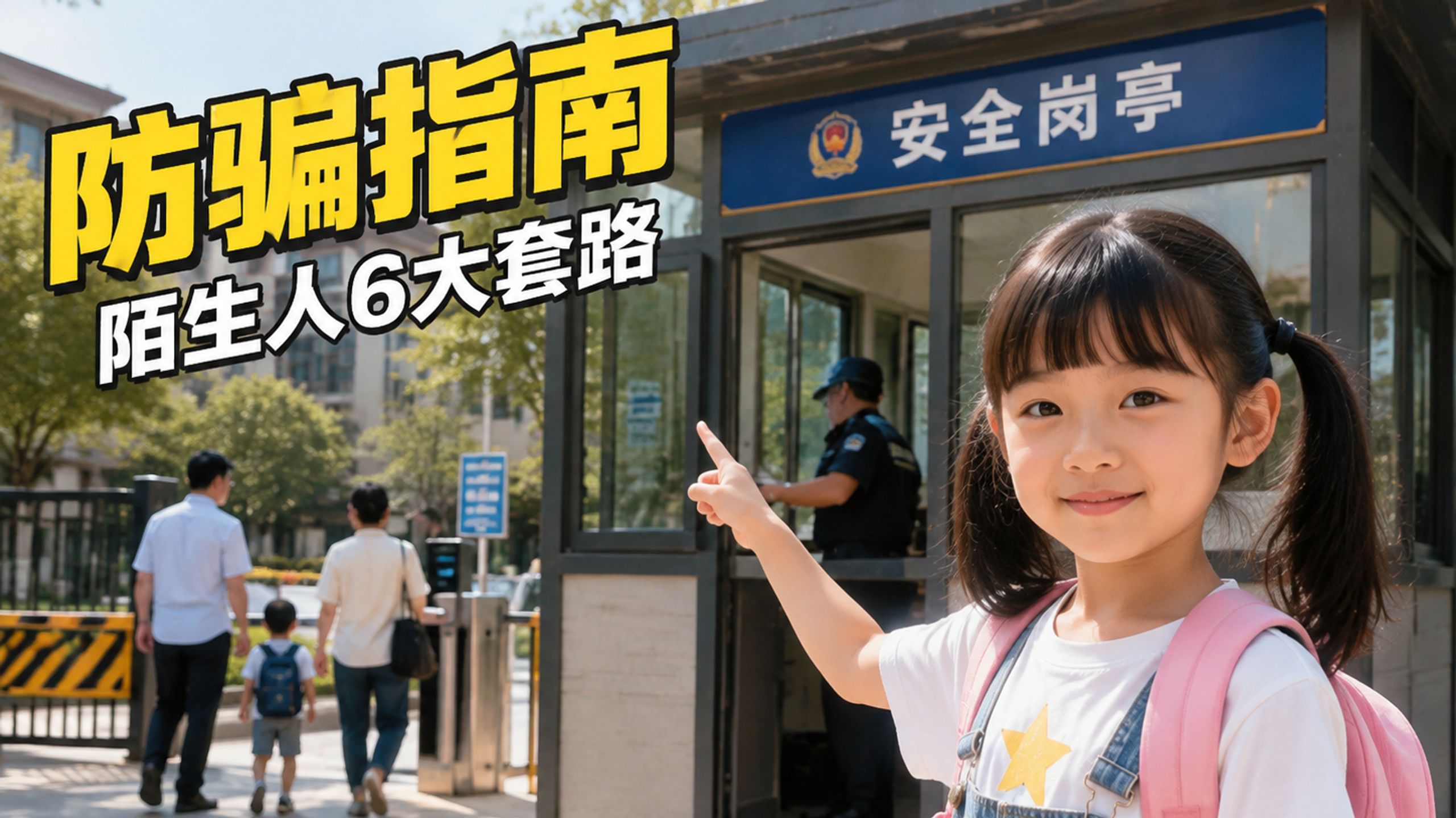 8岁女孩6次拒绝陌生人套路，最后骗子变脸瞬间家长都该看