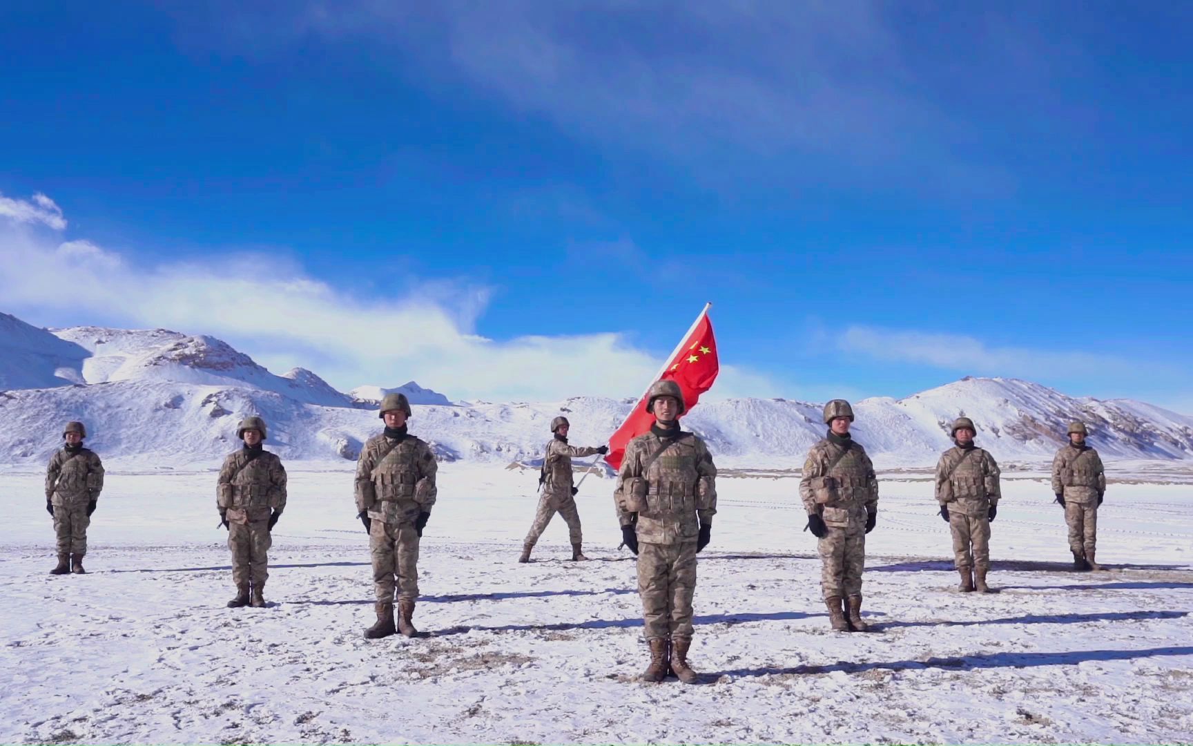 海拔5200米，边防官兵手势舞《一起向未来》，为冬奥加油！