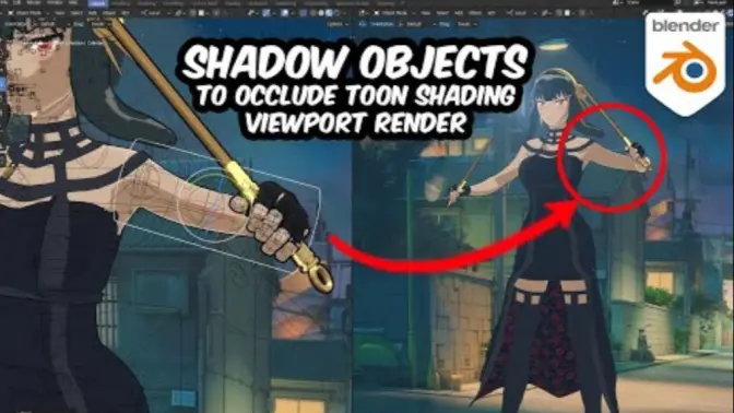 Blender中带有卡通阴影的选择性阴影