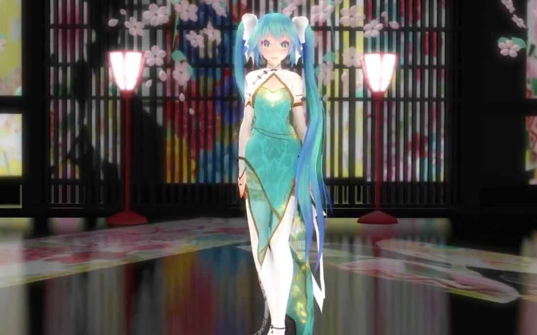 [mmd]极乐净土- tda式改变初音旗袍