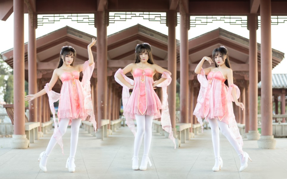 [Little Flower Tea] Flesh White Silk is here! ♥ Peach Blossom Smile ♥ Bouncing and bouncing in one shot!