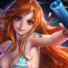 【Sakimichan】加拿大神级女画师，娜美Nami绘画过程