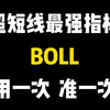 史上排名第一的短线指标：BOLL，1天获利8%成功率100%，堪称极品！用一次准一次