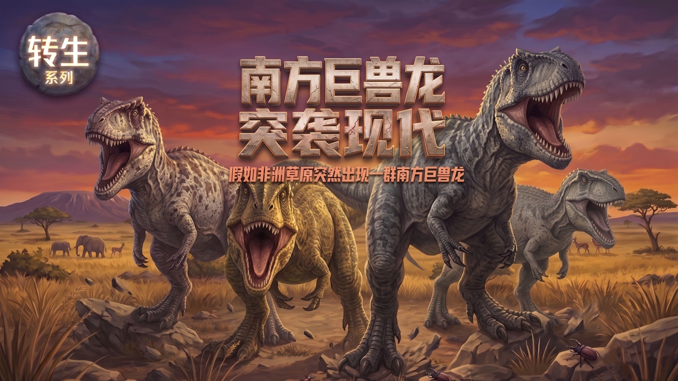 假如现代非洲出现一群南方巨兽龙，他们能统治这片草原吗？