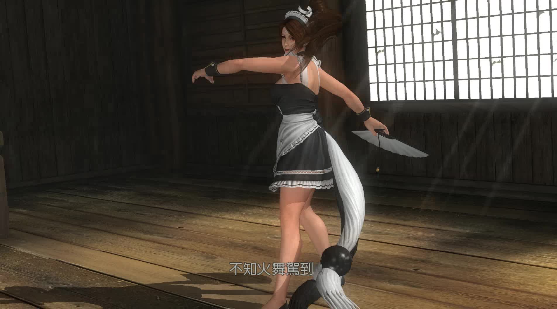 【ryona】doa5不知火舞女仆装r
