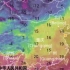 寒潮来袭！11月5号到11月8号地上2米的全国气温走势图及动态风模型模拟