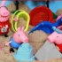 佩佩猪用太空沙做城堡和冰淇淋的玩具故事