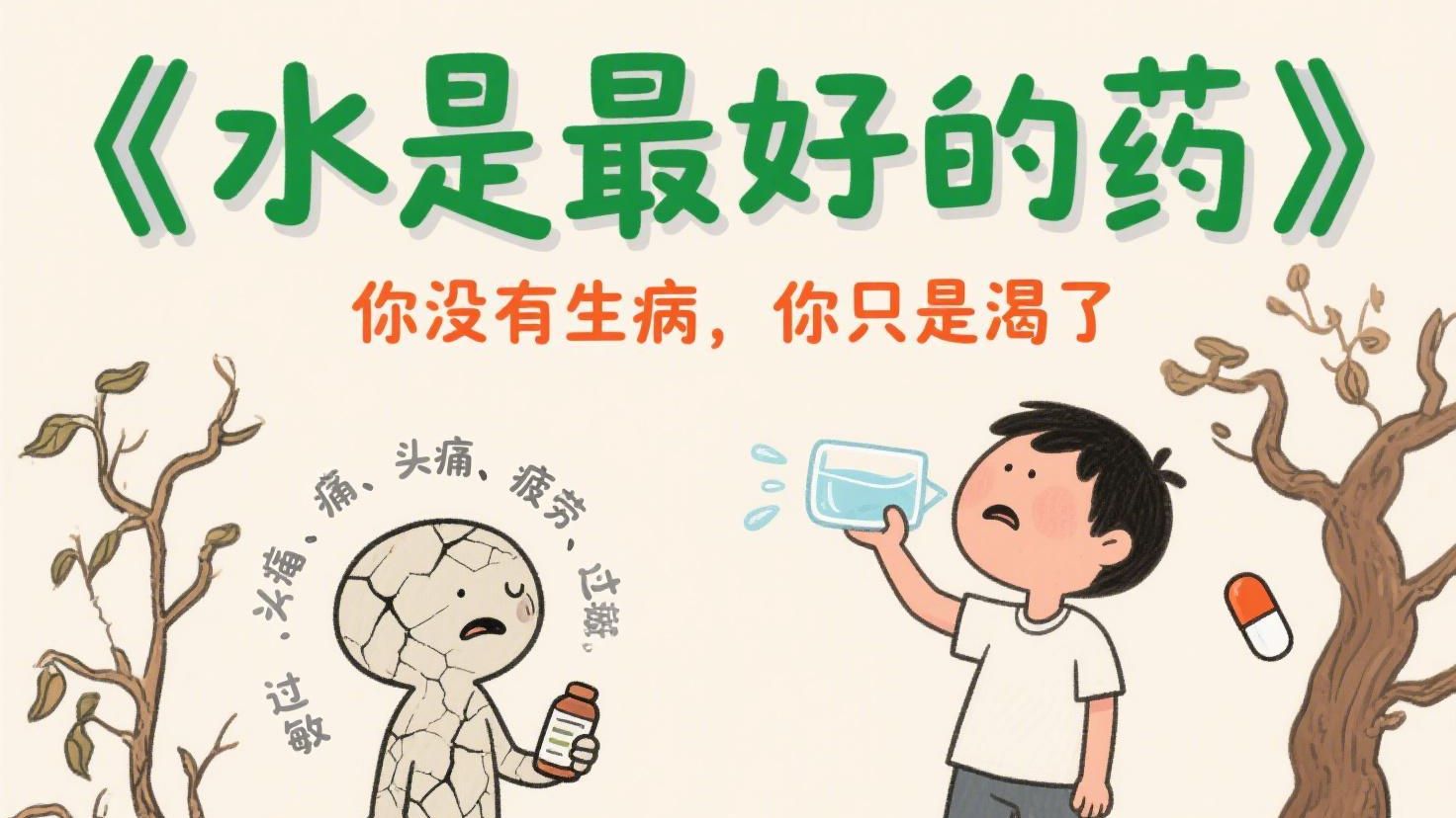 别再说喝水是伪科学了！10分钟带你读懂《水是最好的药》，这才是身体语言的真相！