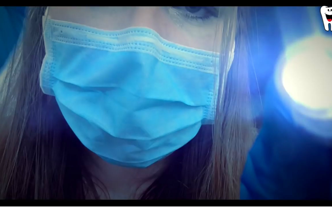 asmr - 百香果花小姐姐扮演牙医给你检查和清洁牙齿