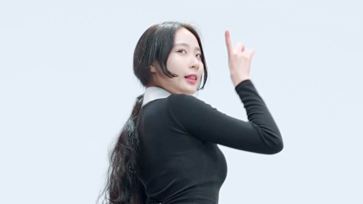 郑仁 good night kiss 黑裙