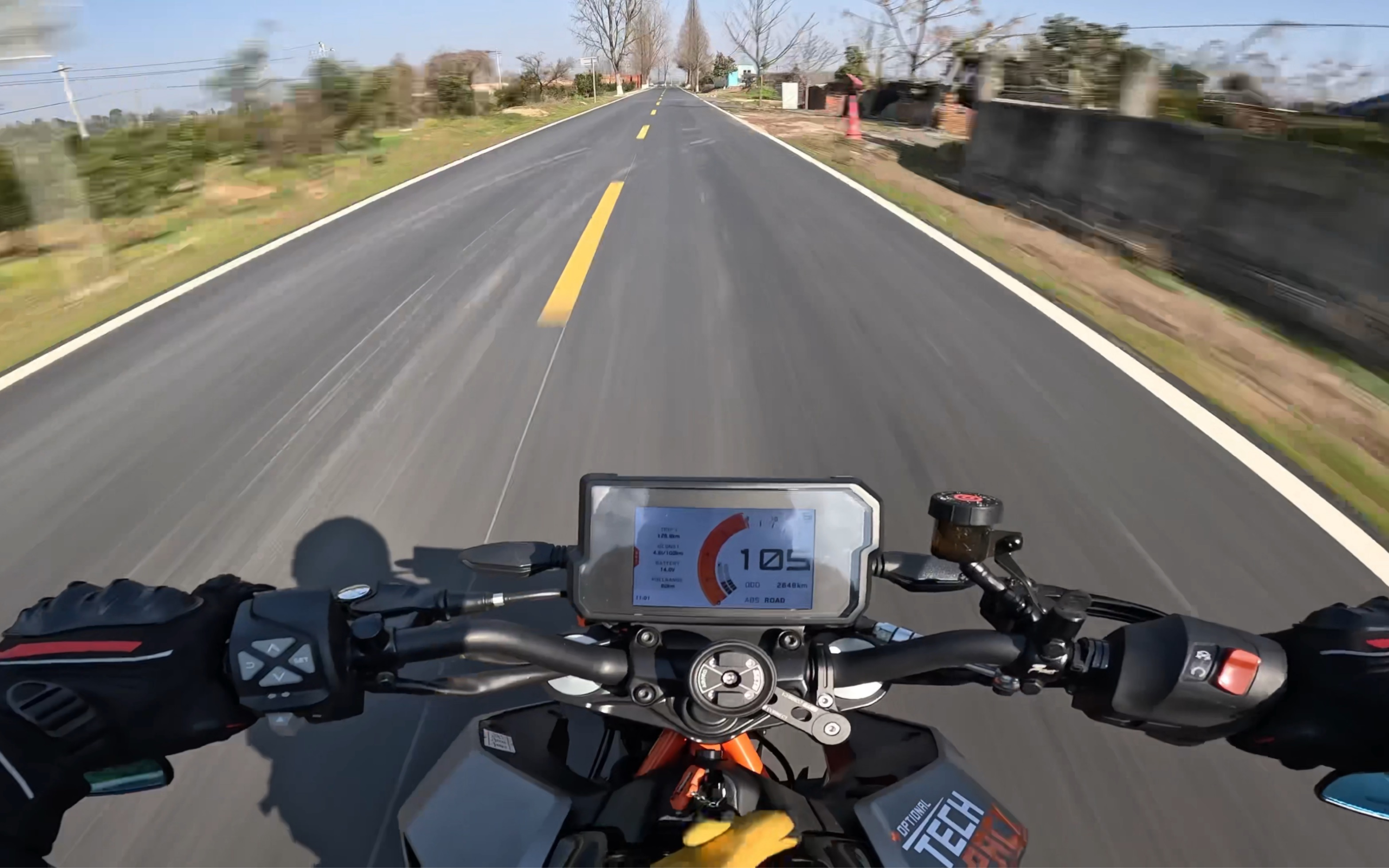 【4k】KTM 390 DUKE  暴力骑行  无风噪声浪