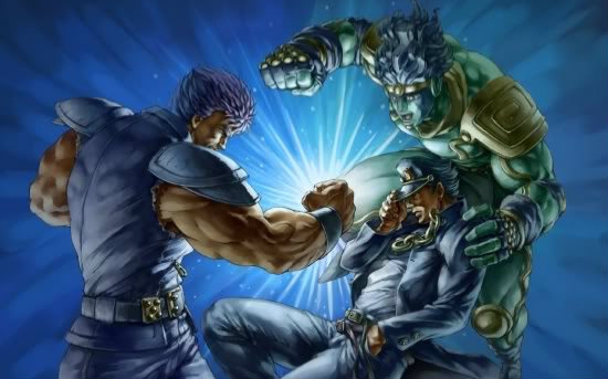 (720hd)一分钟死斗:空条承太郎vs拳四郎(jojo的奇妙冒险&北斗神拳)