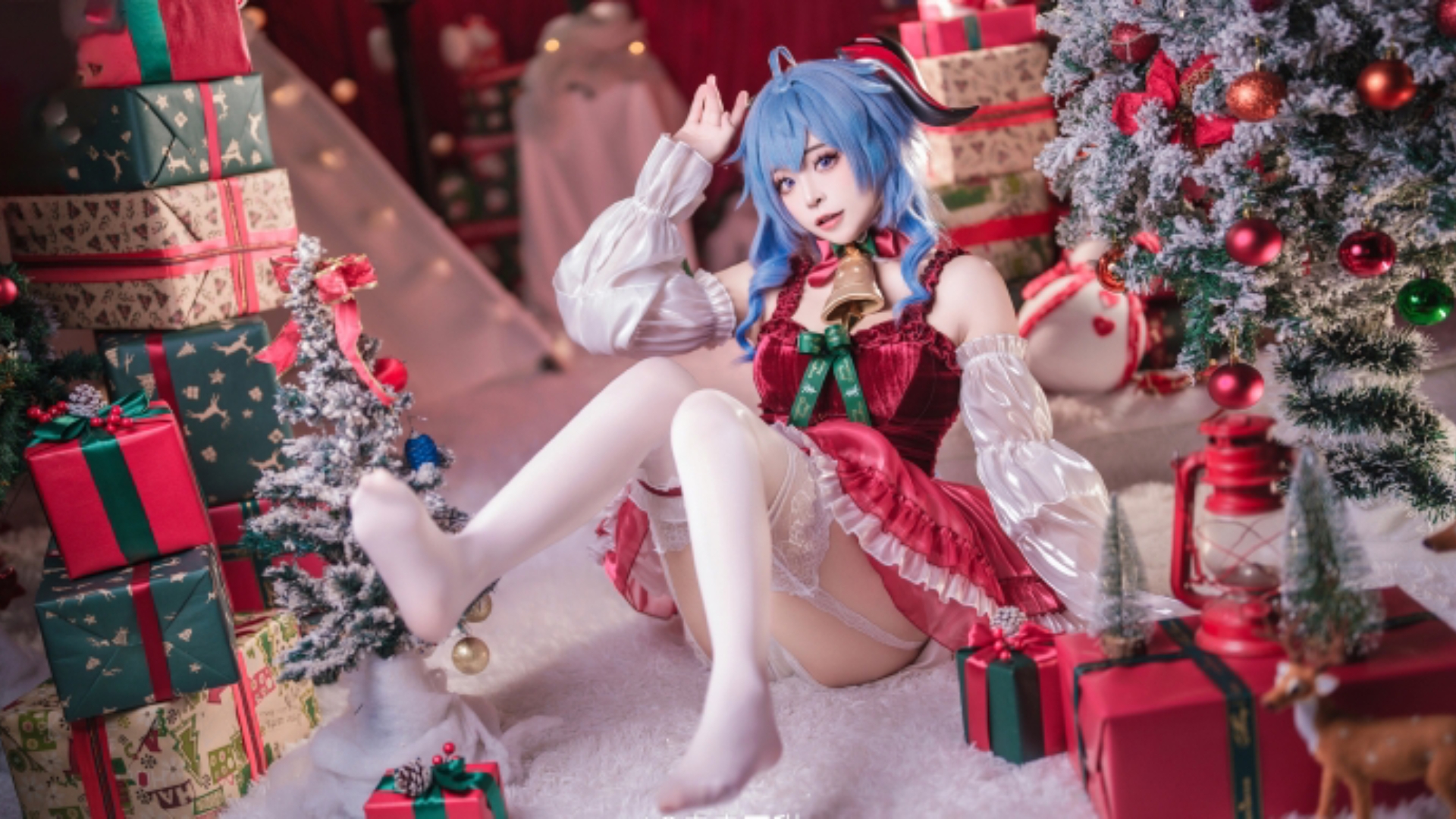 【Cosplay】《原神》甘雨:圣诞版