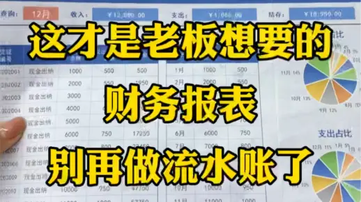 这才是老板想看的财务报表，别再傻乎乎做流水账了