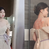 闺蜜结婚时，伴娘穿露背礼服意外抢镜，转身一看：满背大红囍字