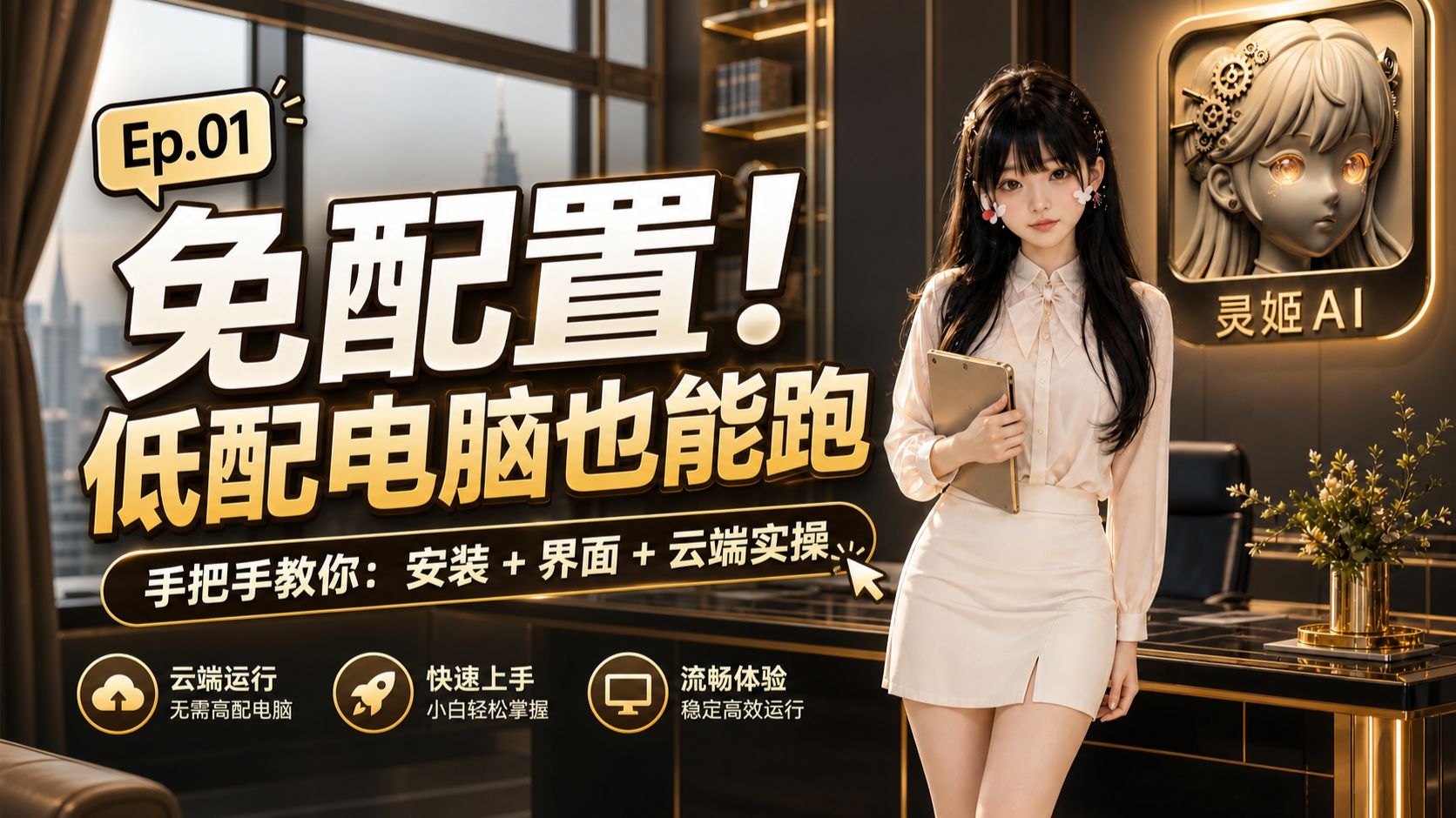 【灵姬教程·Ep01】从安装启动、界面拆解到云端实操全流程通关!