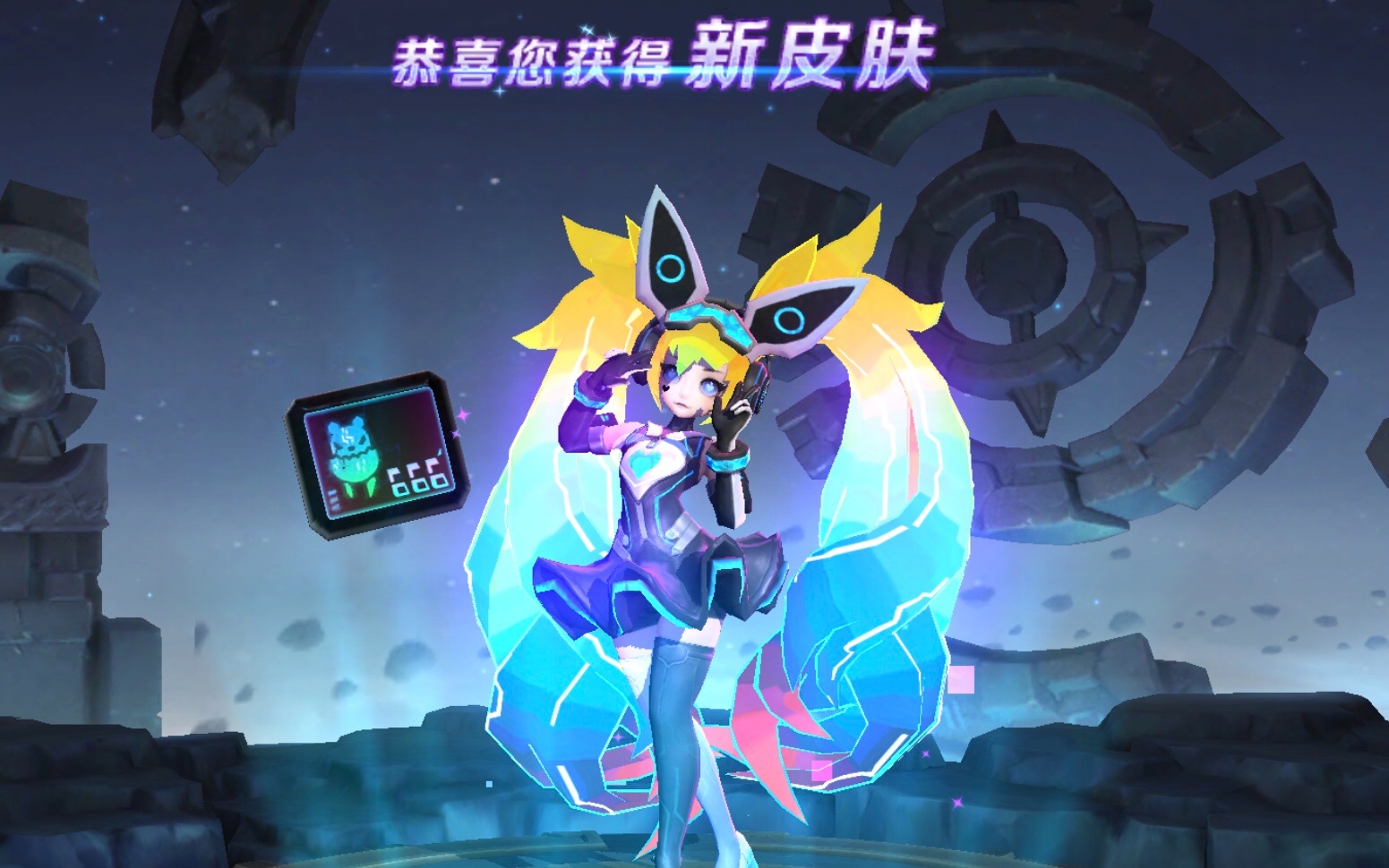 【王者荣耀】 安琪拉心灵骇客皮肤特效高清展示