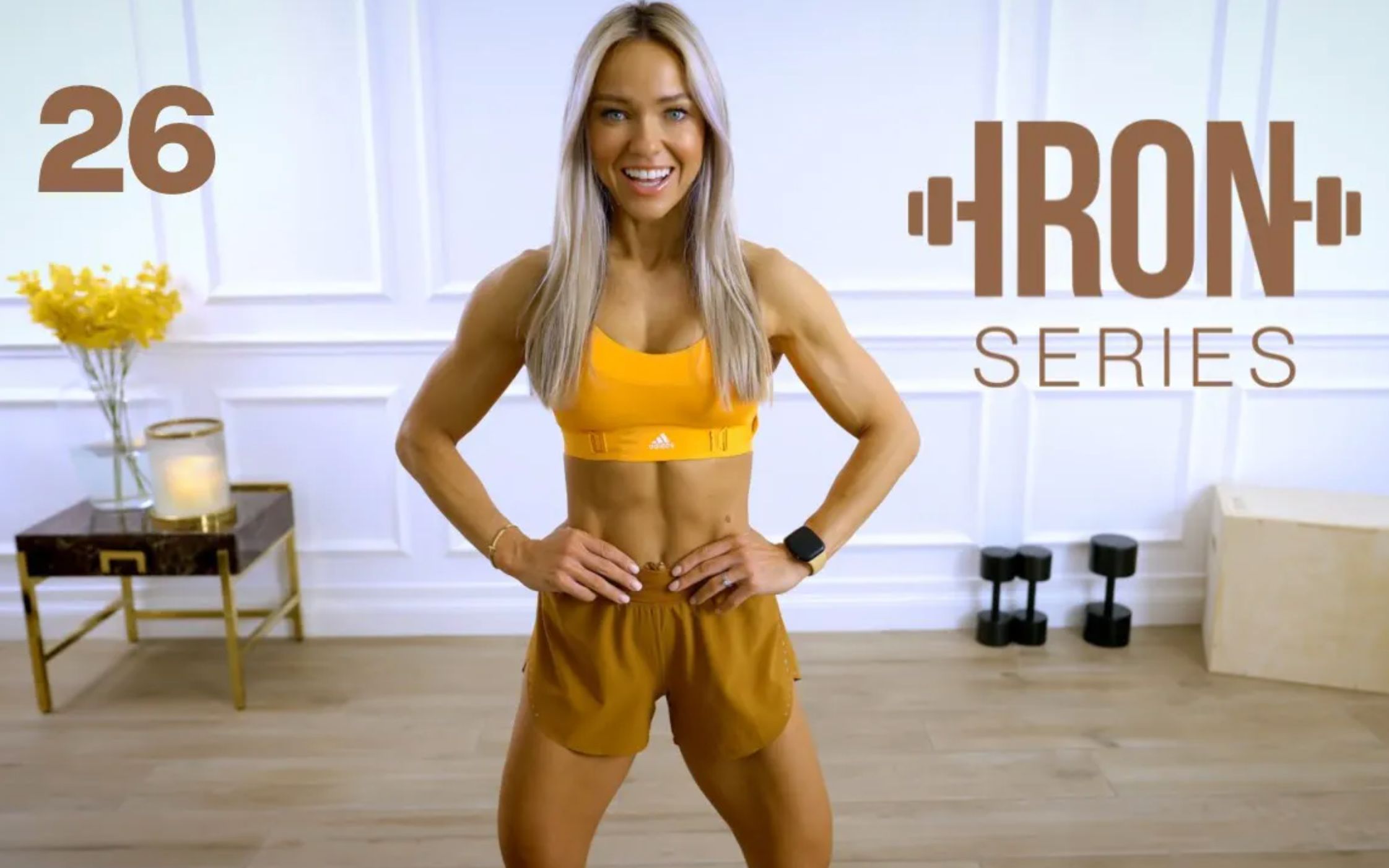 【Girvan Caroline】新系列IRON Series｜ 第二十六天｜30分钟力量负重腿训 15kg&30kg｜循环组 无重量跳箱登步