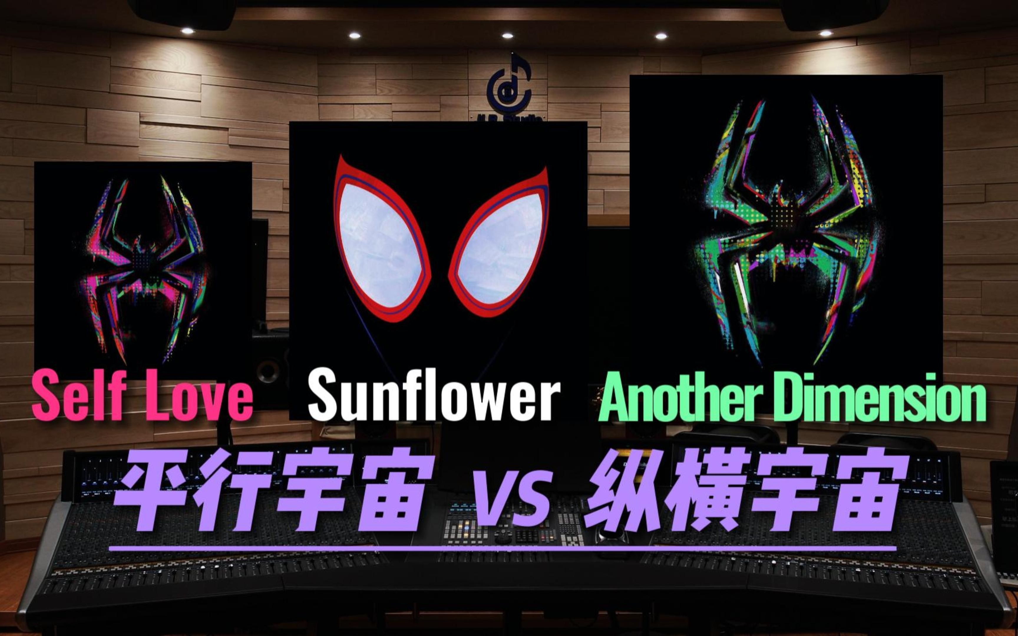 【蜘蛛侠｜纵横宇宙vs平行宇宙】《Self Love》《Sunflower》《Another Dimension》谁是宇宙最强？【Hi-Res】