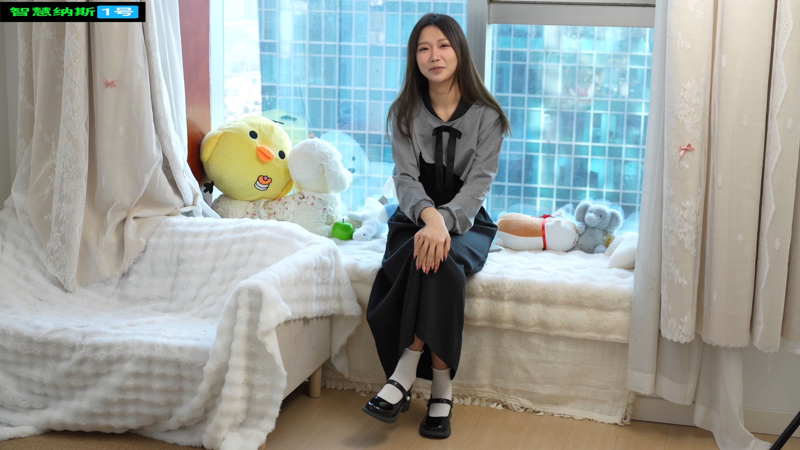 4K 星星学院风长裙白棉袜乐福皮鞋OOTD剪辑版
