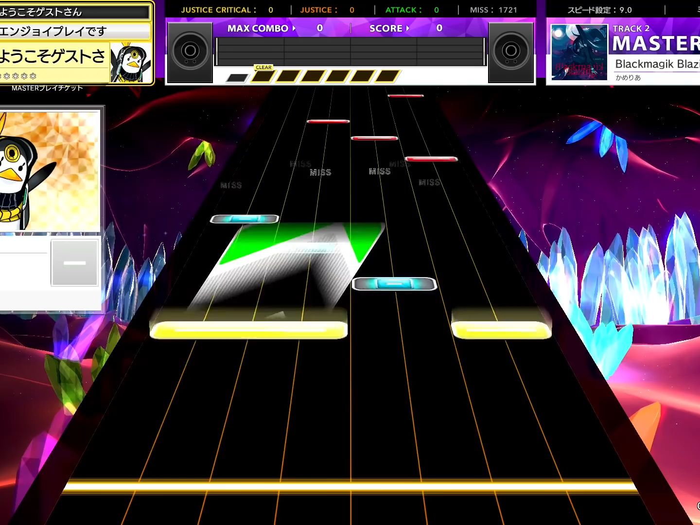 【CHUNITHM/中二节奏】谱面确认 Blackmagik Blazing [MASTER 15] (流速9.0)