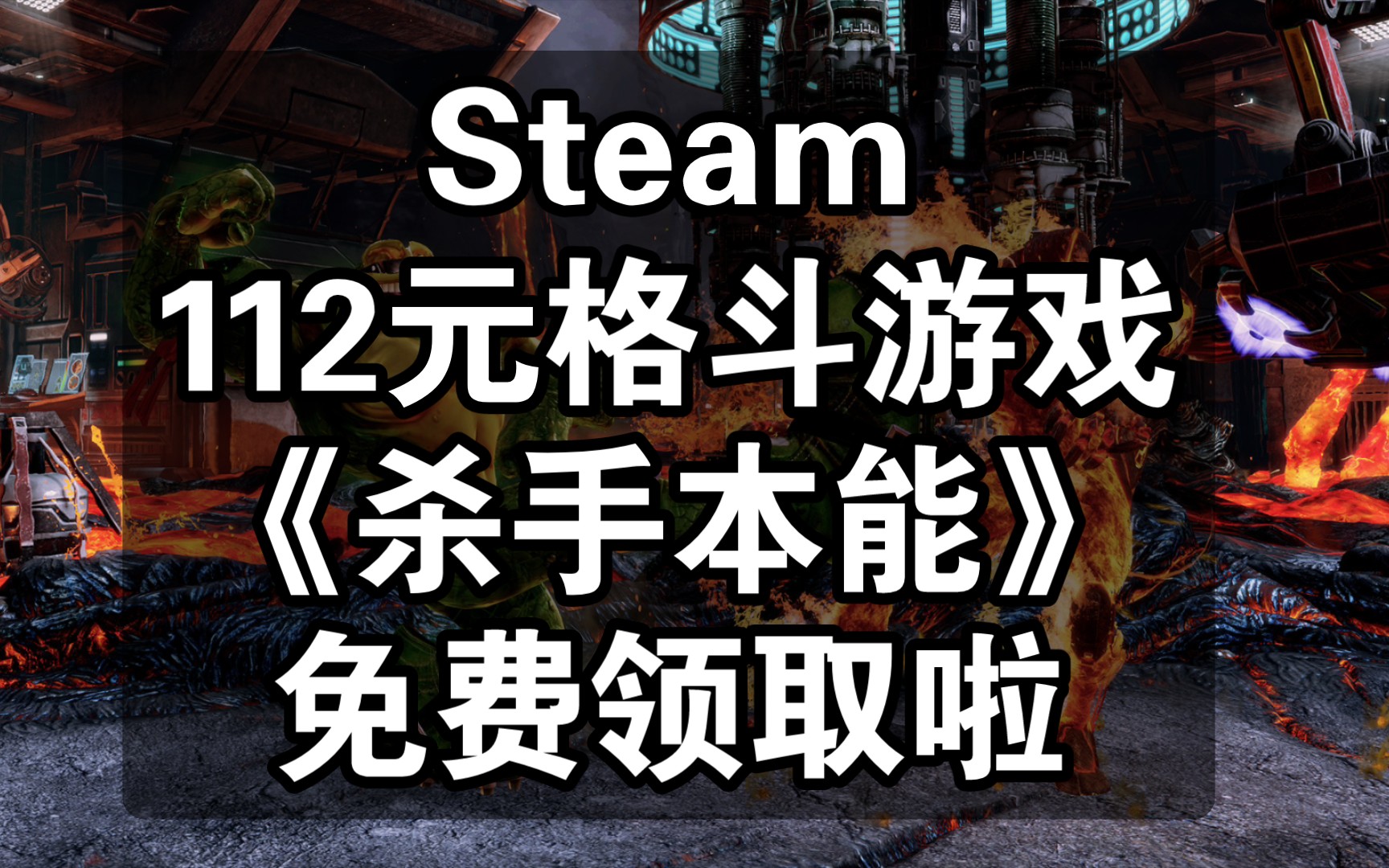Steam112元格斗游戏《杀手本能》免费领取