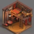 【MagicaVoxel】用MagicaVoxel制作一个小阁楼房间，超细致的