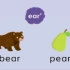 ear-, ere-, are-, air- 字母组合发音自然拼读pear; where; share; pair