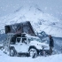 冬季露营. 开着  Jeep 独自在暴风雪中的3天露营生活