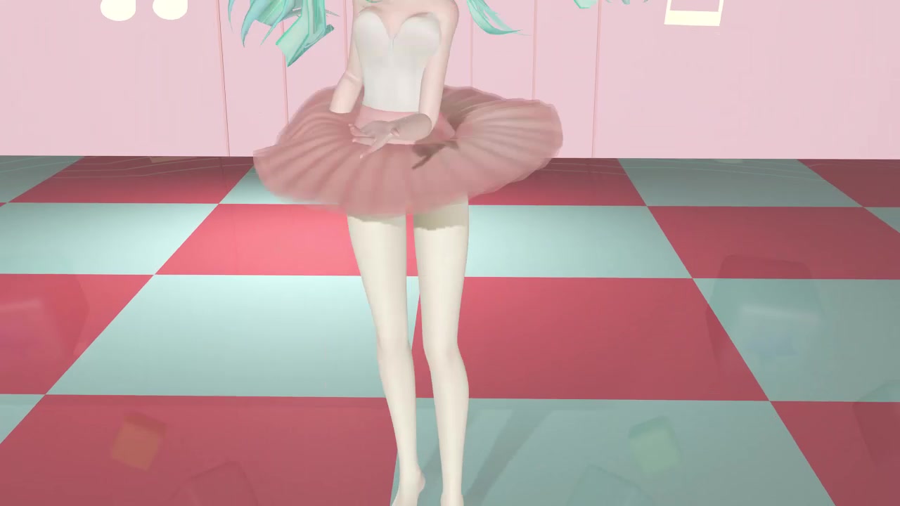 [初音mmd]芭蕾miku的活动小丑