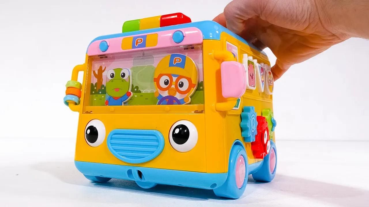 儿童益智手工玩具适用于儿童和婴儿的幼儿学习视频-校车和树屋！