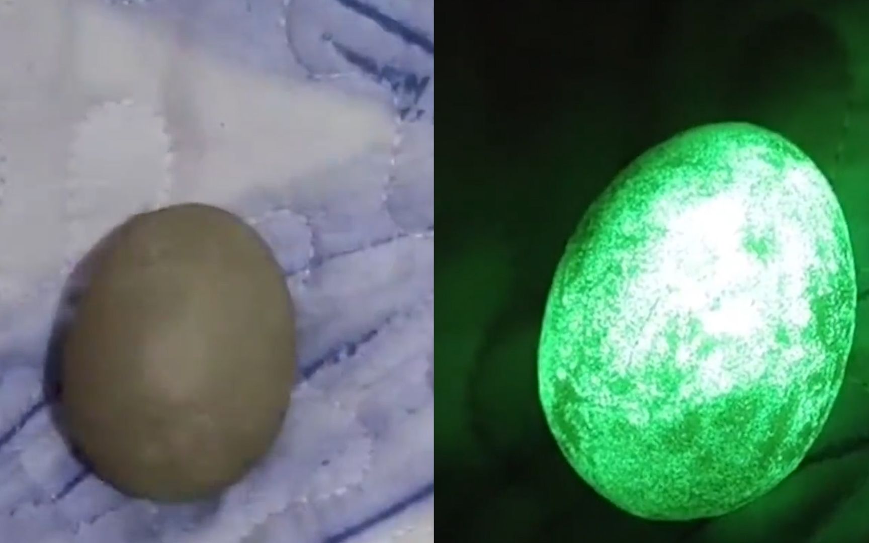 男子在昆仑山脉捡到神奇石头，回家一照通体发绿光：夜明珠吗？